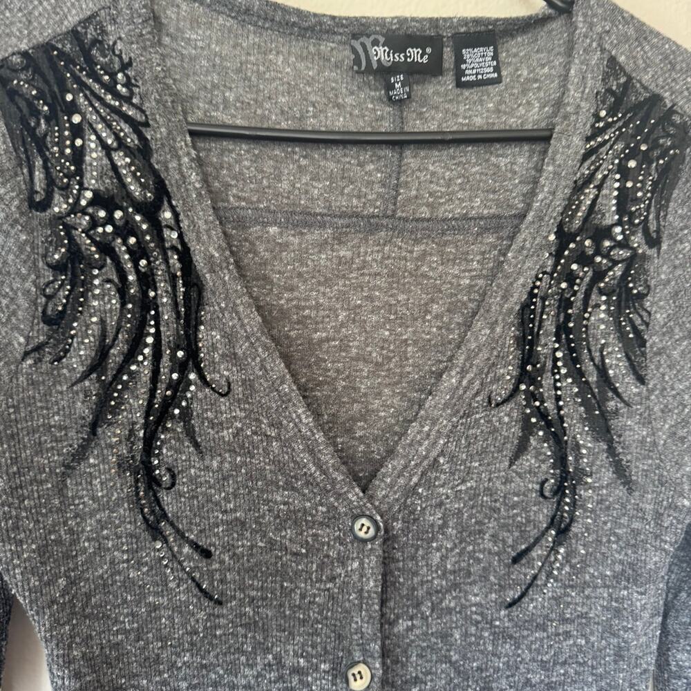Miss Me cover button up with wings size M RARE! - Picture 3 of 6
